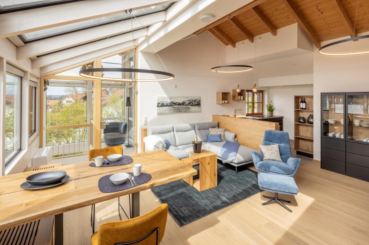 Stille X Weite - Hochwertige Wohnung Mit See-Panorama Kronburg Exteriér fotografie